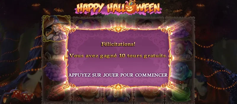 tours gratuits bonus happy halloween slot