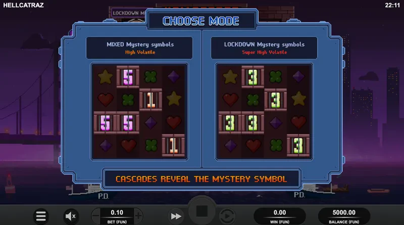 choix du mode de jeux