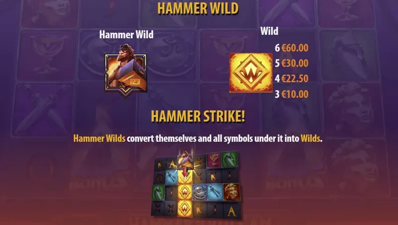 symbols hammer of vulcan