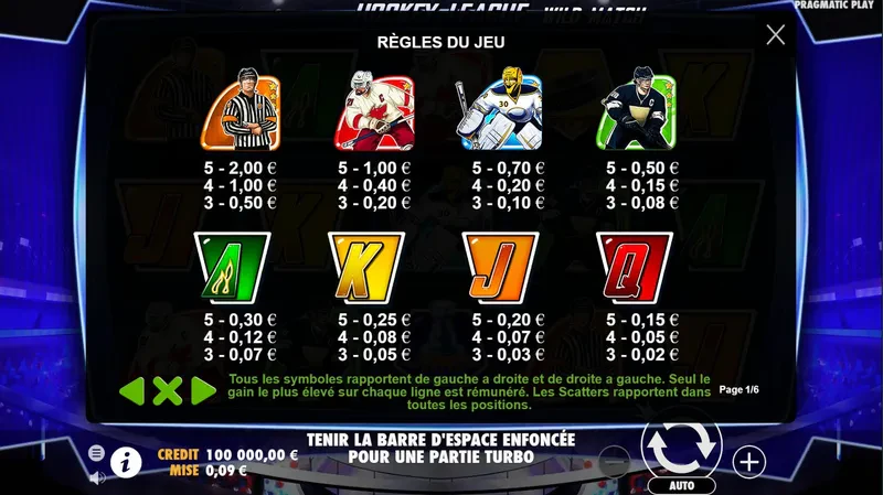 Symboles Hockey League Wild Match
