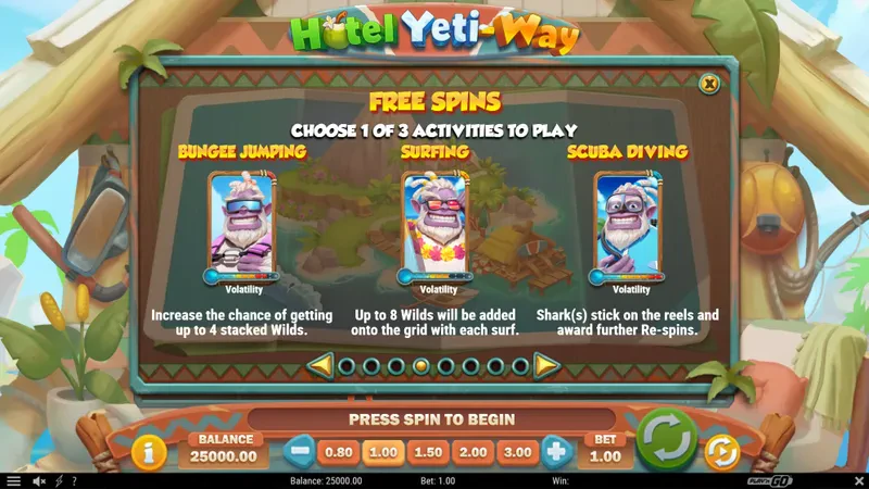 hotel yeti way bonus