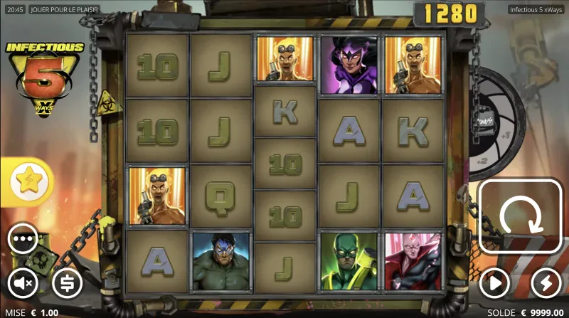 Infectious 5 xWays grid