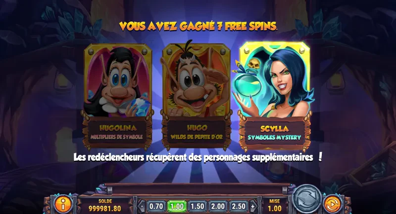 choix parties bonus
