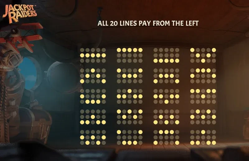 paylines jackpot raiders