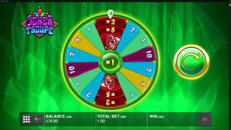 bonus joker green joker troupe