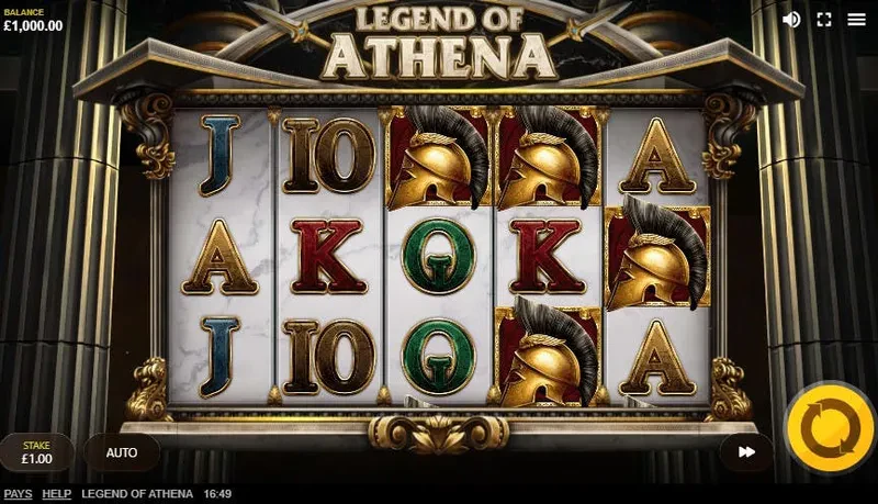 interface jeu legend of athena