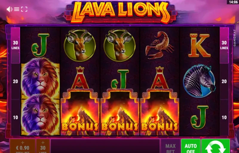 scatter lava lions