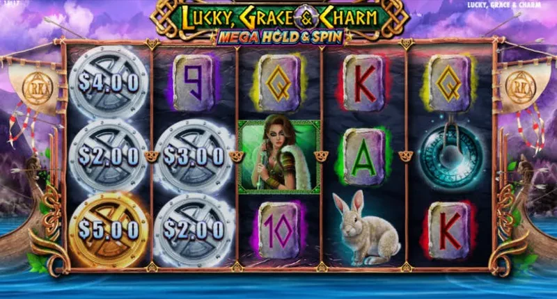 hold & spin scatter lucky, grace & charm