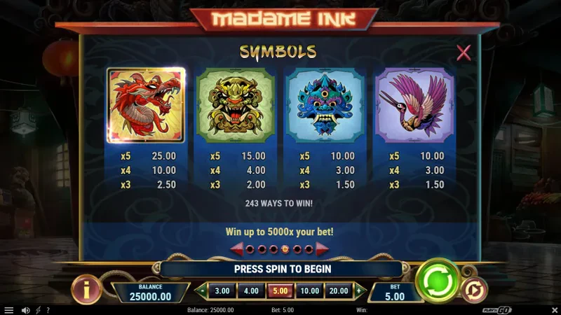 symbols madame ink