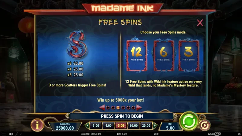 bonus madame ink