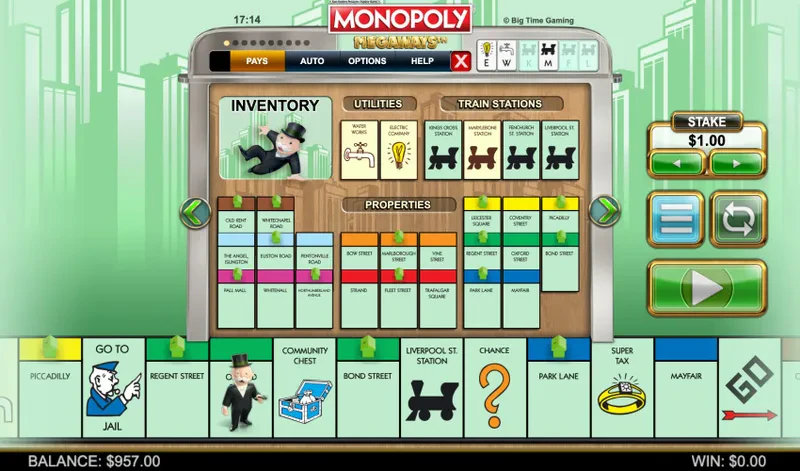 plateau monopoly megaways