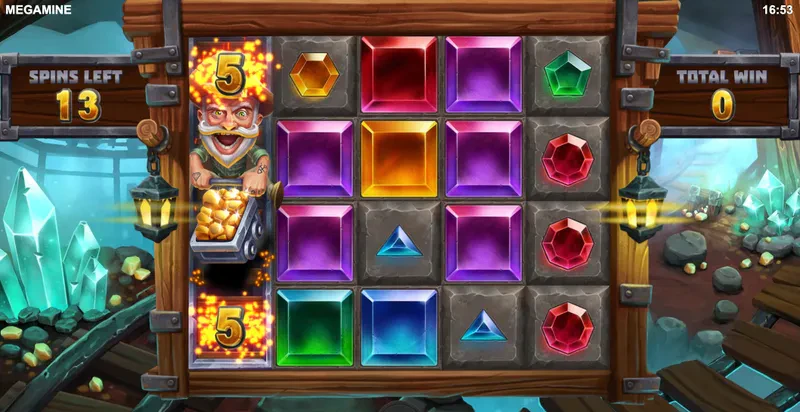 Fonctionnalité 1 dans le bonus Mega Mine