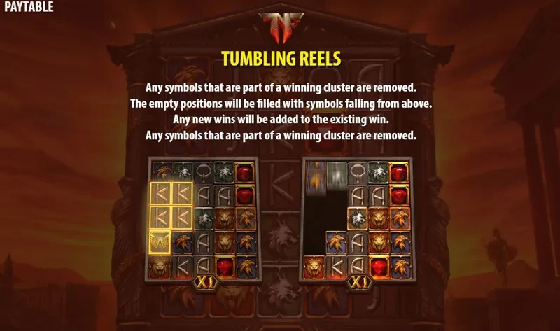 tumbling reels nero's fortune