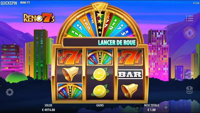 Fonctionnalité dans le jeu de base de la machine a sous Reno 7s