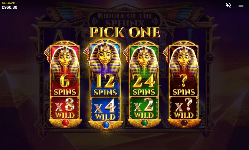 choix bonus riddle of the sphinx