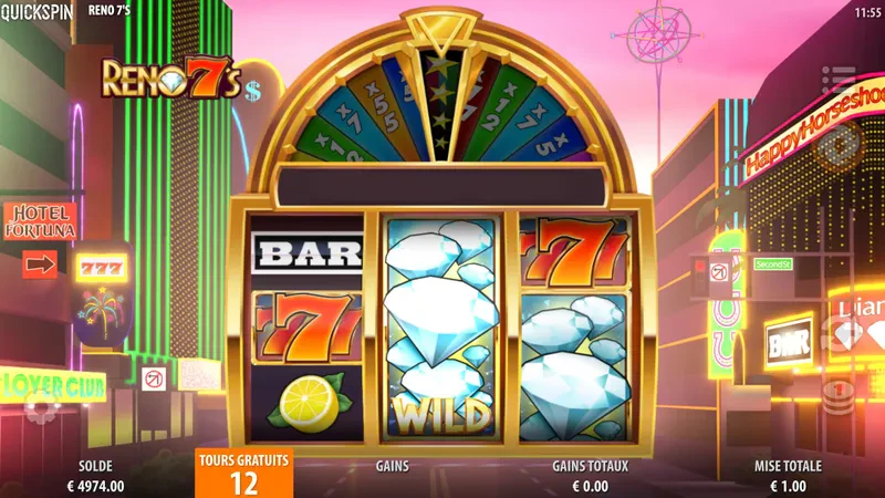 Wild durant les parties bonus sur Reno 7's