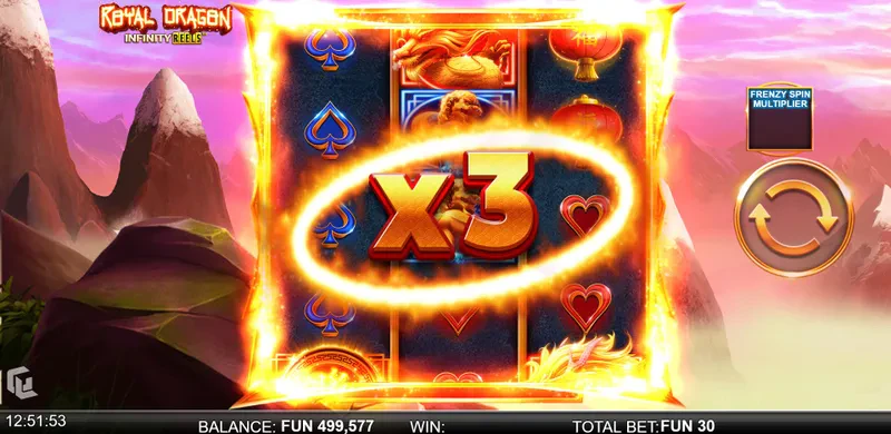 Royal Dragon Infinity Reels Frenzy spin
