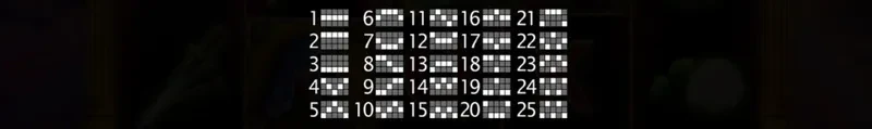 lignes de connexion sur la machine a sous