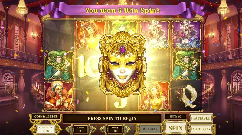 bonus royal masquerade