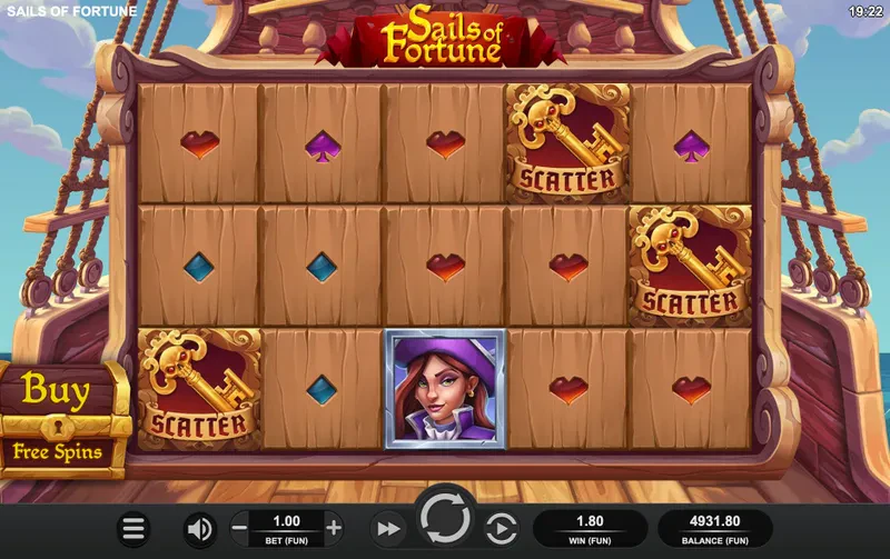 scatter sails of fortune