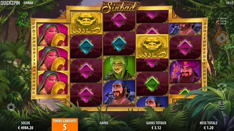 sticky wilds bonus ape sinbad quickspin