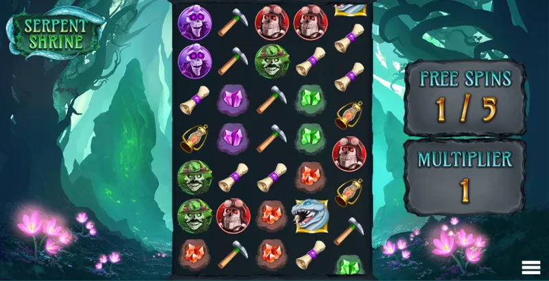 Premier tour gratuit bonus Serpent Shrine