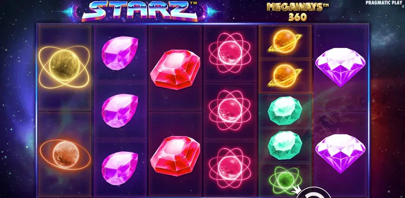 grille de départ de la machine a sous Starz Megaways