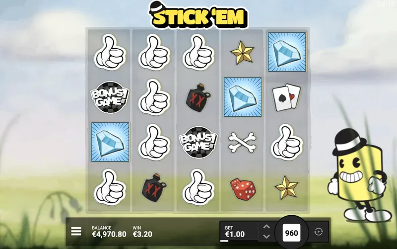 sticky win spin stick'em