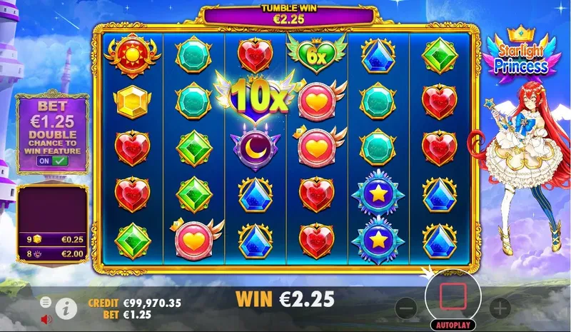 multiplicateurs bonus starlight princess