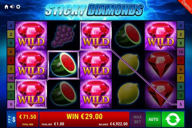 bonus sticky diamonds