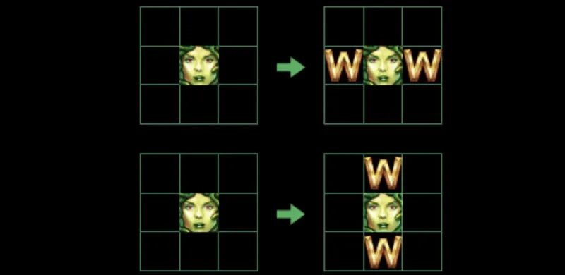 Temple of Medusa pattern wild