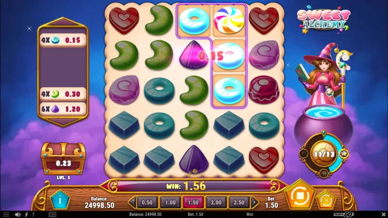 Sweet Alchemy grid