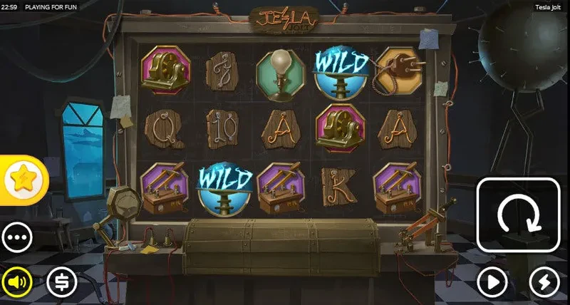 interface jeu tesla jolt