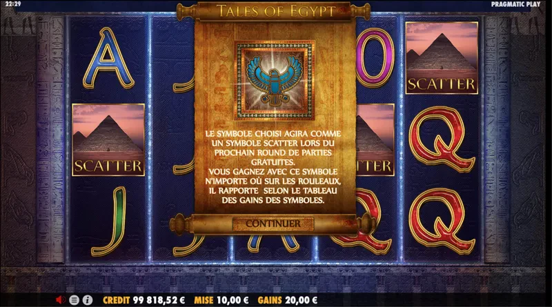 bonus tales of egypt