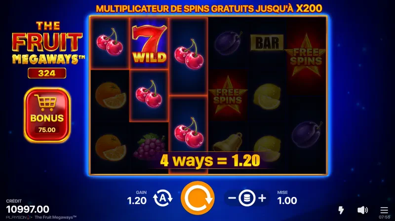 base game the fruit megaways