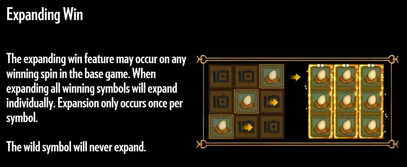 the falcon huntress expanding win feature