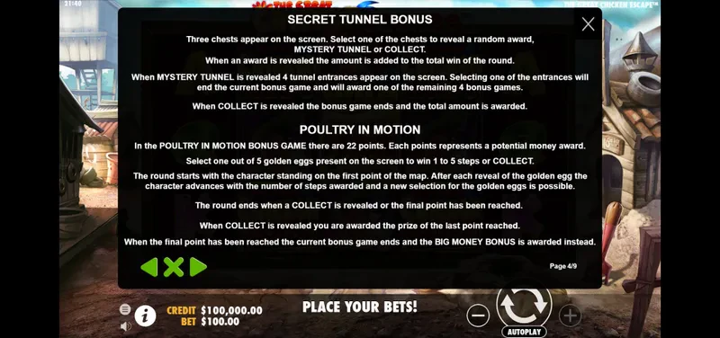 bonus the great chicken escape