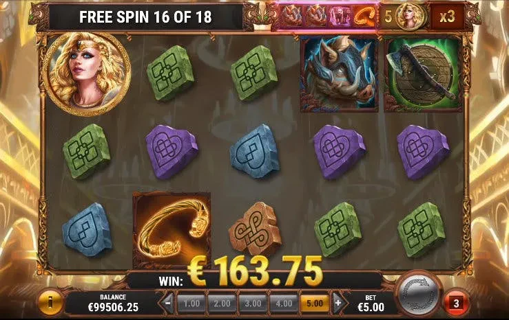 free spins the faces of freya