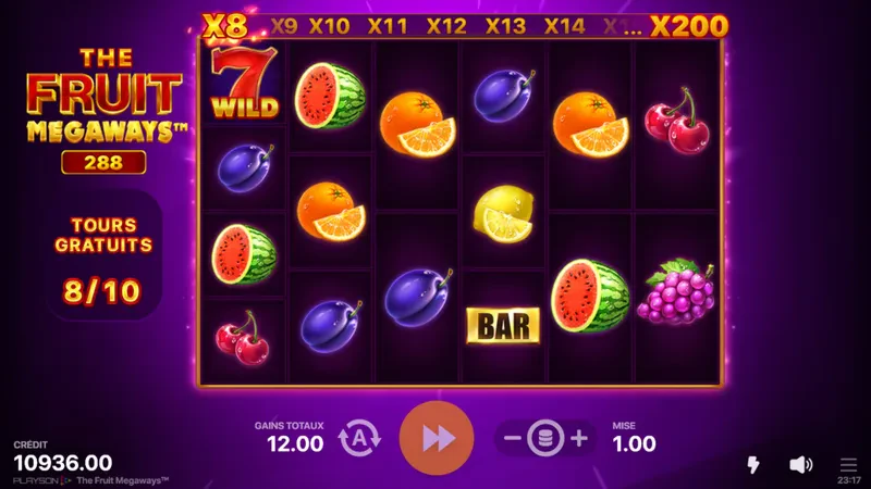 bonus the fruit megaways