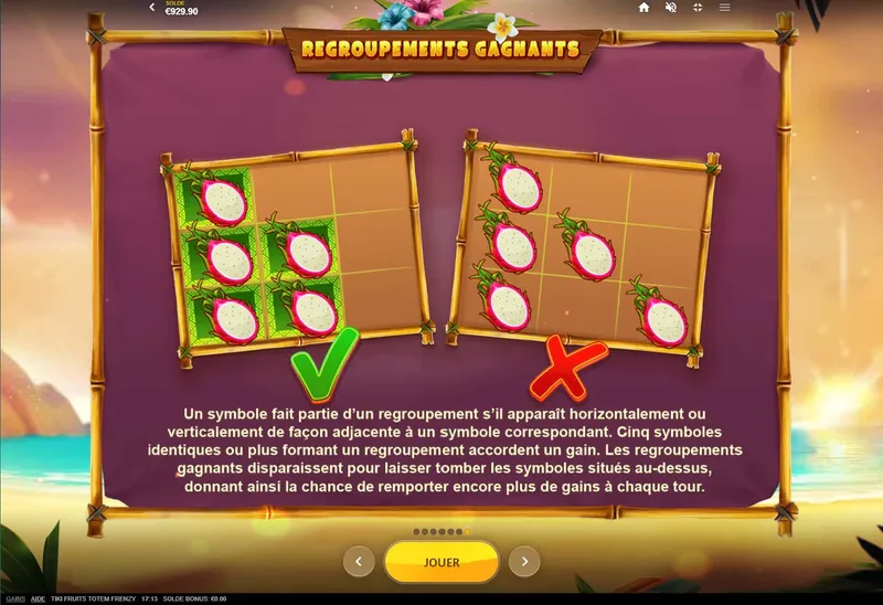 Connexion Tiki Fruits Totem Frenzy