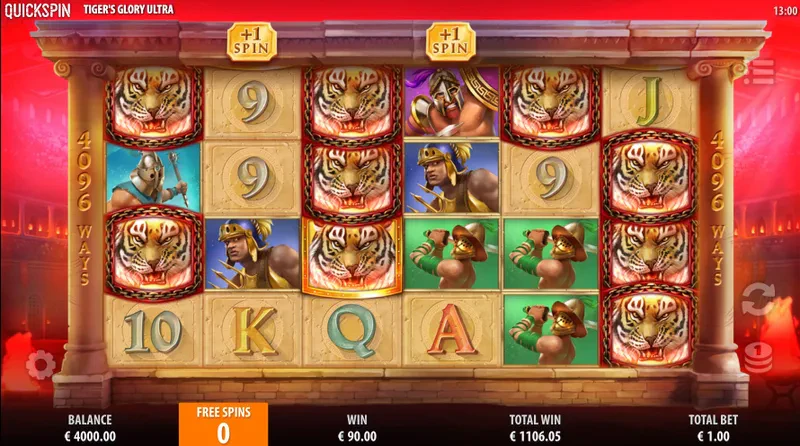 bonus tiger's glory ultra