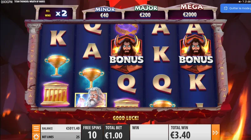 bonus sur cette machine a sous