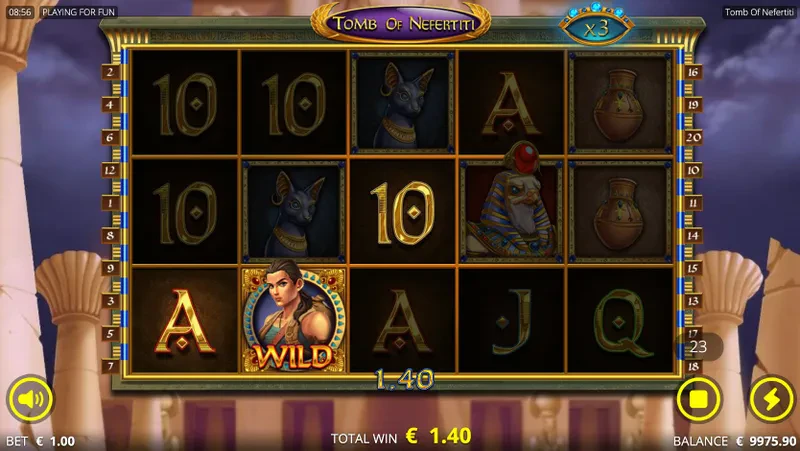 win respins tomb of nefertiti