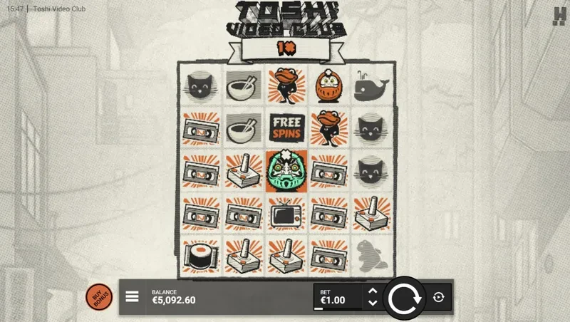 toshi video club grid