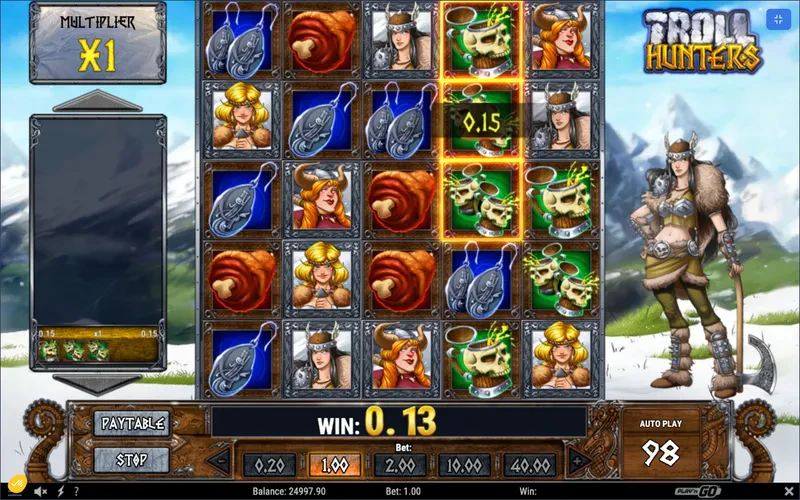 comment connectent les symboles sur cette machine a sous