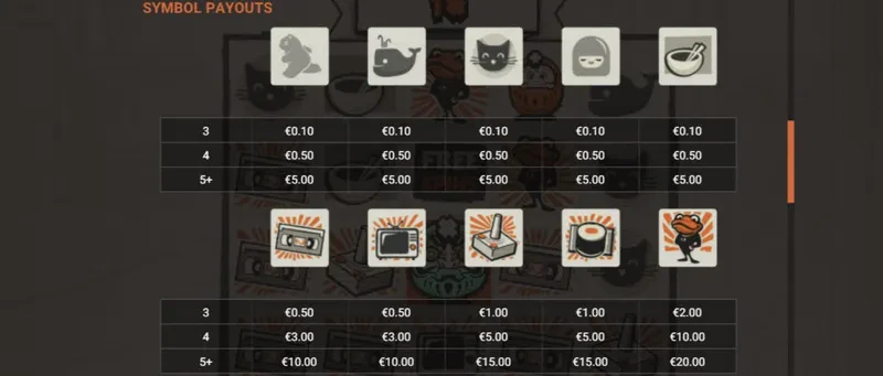 toshi video club symbols