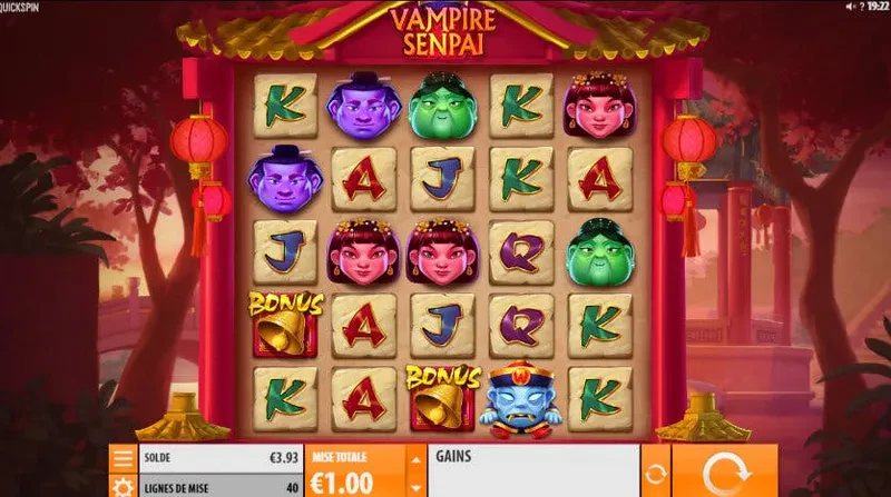 interface jeu vampire senpai