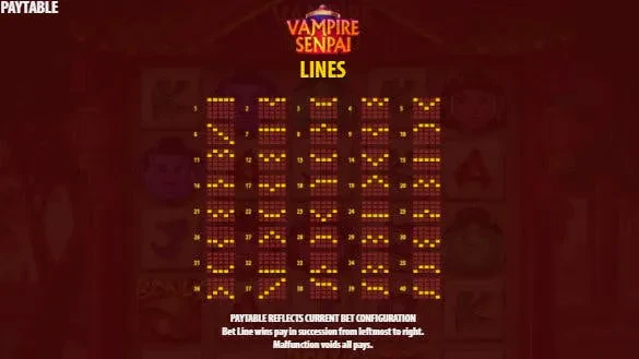 paylines vampire senpai
