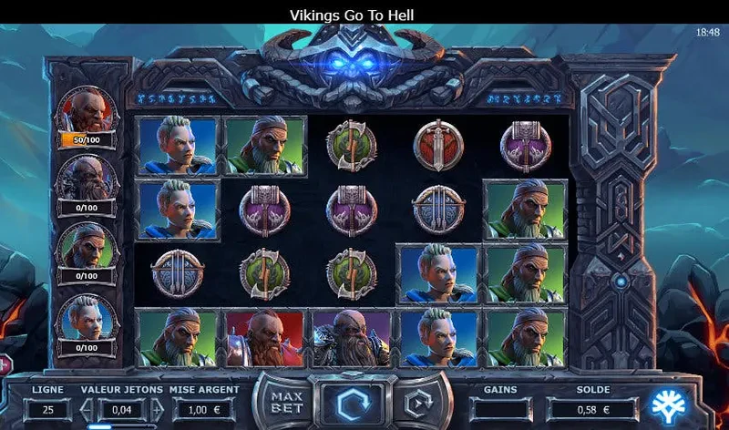 interface jeu vikings go to hell