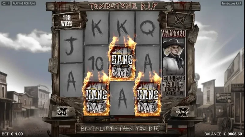 scatter hang 'em high freespins